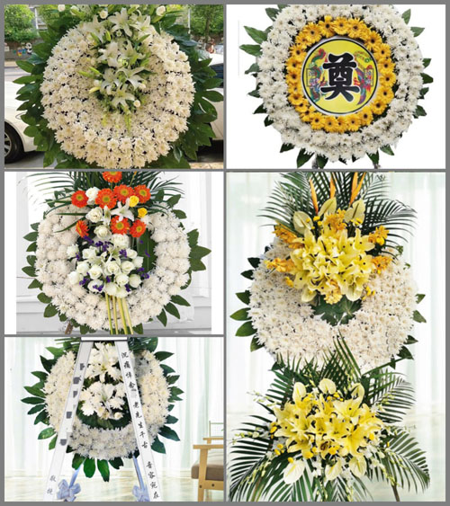 四川绵阳江油市三合镇松林村花圈速递